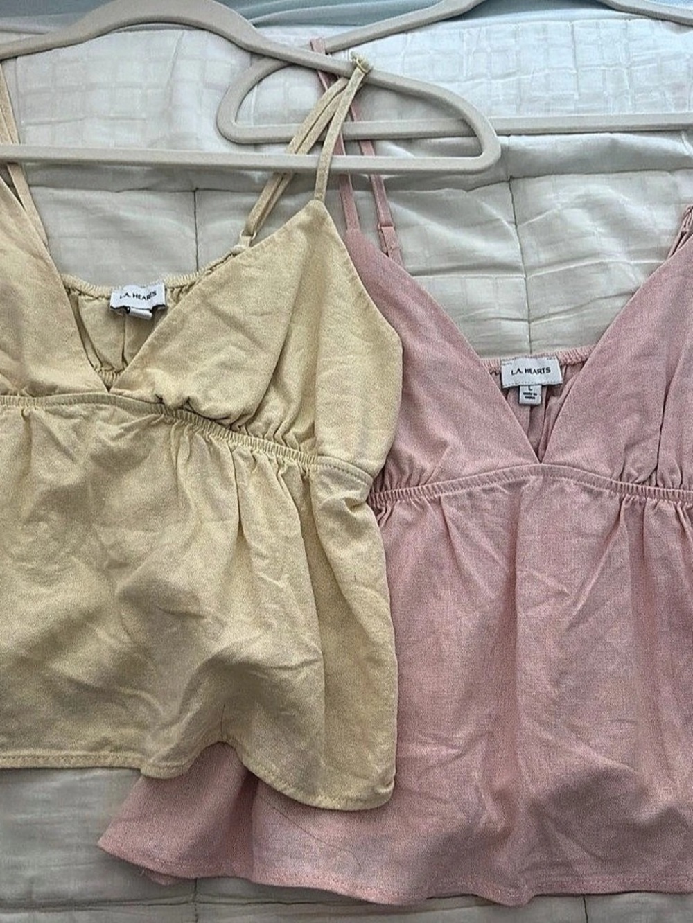 LA Hearts Pink & Yellow Camisole Set